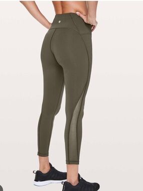 Lululemon Train Times Size 6 Olive Green leggings